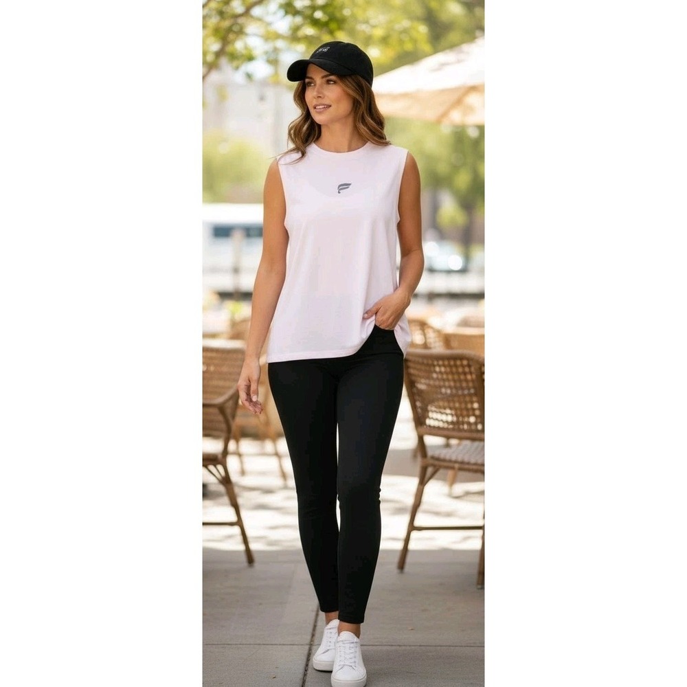 NWT Fabletics Pale Pink Women's Oversized Tank SZ 1X Gym Workout Wear Casual‎